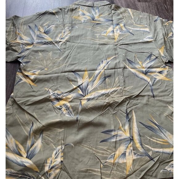 Vintage Tori Richard Men's Sz 2XL Short Sleeve Tropical Tree Leaf Hawaiian Shirt - Picture 11 of 14